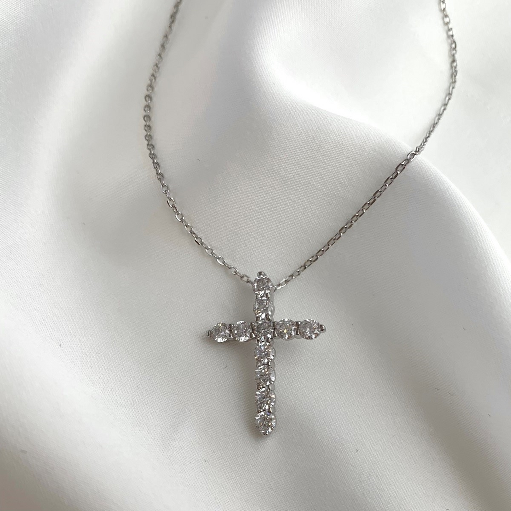 Faith Silver Necklace Esteemed Jewelry